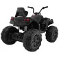 ATV electric, roti spuma EVA, 2 motoare, negru