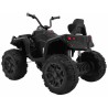 ATV electric, roti spuma EVA, 2 motoare, negru