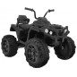 ATV electric, roti spuma EVA, 2 motoare, negru