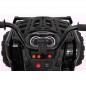 ATV electric, roti spuma EVA, 2 motoare, negru