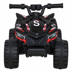 ATV Quad THE FASTEST electric, roti plastic, angrenaj fata spate, 70x43x44 cm, negru