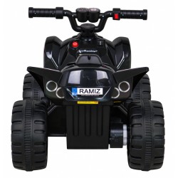 ATV Quad THE FASTEST electric, roti plastic, angrenaj fata spate, 70x43x44 cm, negru