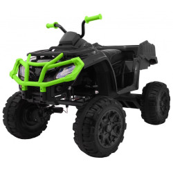 ATV electric QUAD XL, off road, 6V, roti plastic, LED, telecomanda, MP3, portbagaj, 116x78x81cm