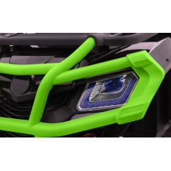 ATV electric QUAD XL, off road, 6V, roti plastic, LED, telecomanda, MP3, portbagaj, 116x78x81cm