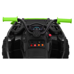 ATV electric QUAD XL, off road, 6V, roti plastic, LED, telecomanda, MP3, portbagaj, 116x78x81cm