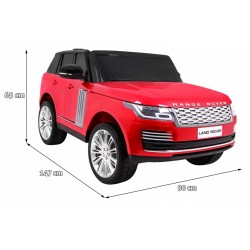 Masinuta electrica Range Rover, 4 motoare, roti spuma EVA, rosu
