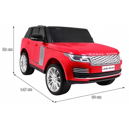 Masinuta electrica Range Rover, 4 motoare, roti spuma EVA, rosu