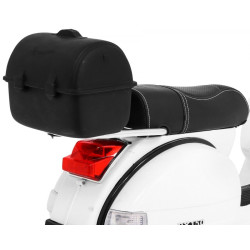 Scuter Vespa electric, 25W, roti EVA, Muzica pe volan, MP3, SD, AUX, USB, lumini fata spate, roti aditionale
