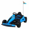 Kart electric, SPEED 7 DRIFT KING, 2 motoare, roti spuma EVA, functie Drift, albastru