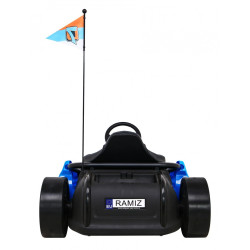 Kart electric, SPEED 7 DRIFT KING, 2 motoare, roti spuma EVA, functie Drift, albastru
