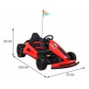 Kart electric, SPEED 7 DRIFT KING, sport, 24V, roti EVA si plastic, 2 viteze, 130x75x53cm