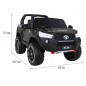 Masinuta electrica TOYOTA HILLUX, 4 motoare, 2 locuri, roti spuma EVA, functie drift, Panoul tactil modul SPORT, negru