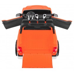 Masinuta electrica Toyota Tundra XXL, 2 motoare, 2 locuri, portocaliu