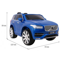 Masinuta electrica Volovo XC90, roti spuma EVA, 2 motoare, Bluetooth, albastru
