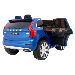 Masinuta electrica Volovo XC90, roti spuma EVA, 2 motoare, Bluetooth, albastru
