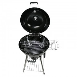 Gratar rotund cu capac, grill 54 cm, termostat, colector cenusa, roti, 68x57x99 cm