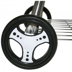 Gratar rotund cu capac, grill 54 cm, termostat, colector cenusa, roti, 68x57x99 cm