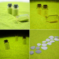 Nisip decorativ galben fosforescent