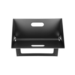 Gratar de gradina pliabil, 3 accesorii gatit, grill portabil, otel, 46x30x30 cm