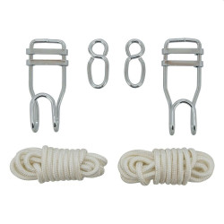 Kit fixare hamac, 2 franghii 300 cm, diametrul 6 cm, sarcina maxima 120 kg