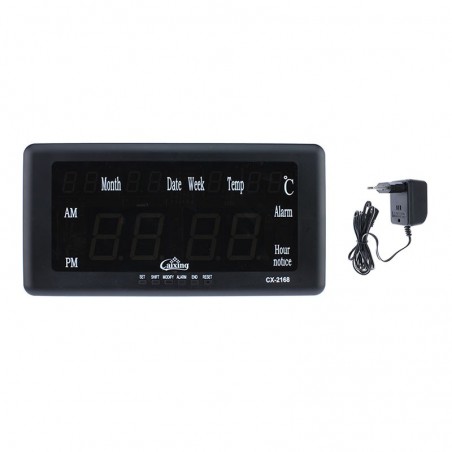 Ceas digital LED rosu, 8 alarme, calendar, masurare temperatura, resigilat