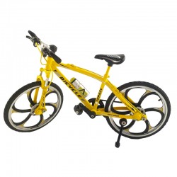 Macheta bicicleta MTB, scara 1:8, model realist, metal, 19.5×7.5×12 cm