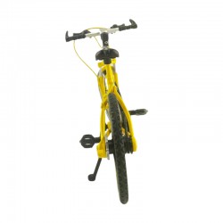 Macheta bicicleta MTB, scara 1:8, model realist, metal, 19.5×7.5×12 cm