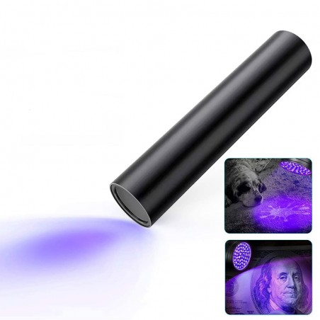 Lanterna UV Supfire S11-H, 3W, 365 nm, reincarcabila microUSB, impermeabila, aluminiu
