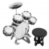 Set 5 tobe jazz pentru copii, bete incluse, scaun, 3 ani+