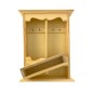 Suport pentru chei, lemn natur, cu sertar, 22x5.5x27.5 cm