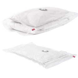 Sac pentru vidat 50x60 cm, transparent, inchidere glisor, reutilizabil