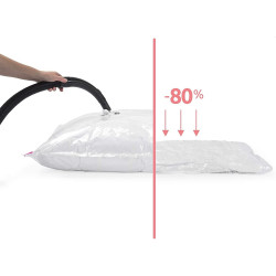 Sac pentru vidat 50x60 cm, transparent, inchidere glisor, reutilizabil