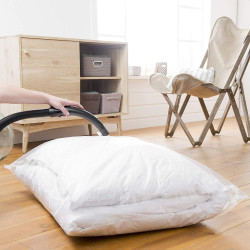 Sac pentru vidat 50x60 cm, transparent, inchidere glisor, reutilizabil