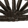 Fotoliu suspendat oval, perne incluse, cadru de otel, ratan sintetic, 68x107x195 cm