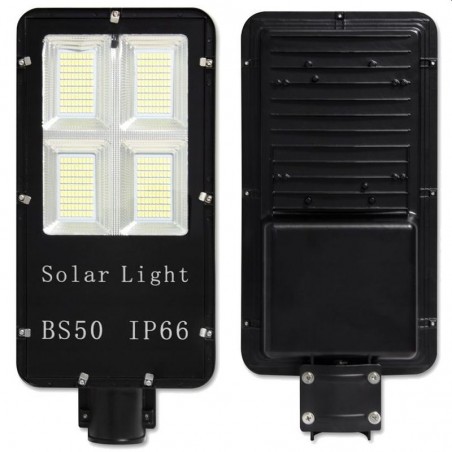 Lampa stradala solara 150W, 5250 lm, lumina alb rece, IP65, control telecomanda