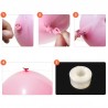 Decor baloane arcada, 79 piese, folie si latex, franjuri argintii, macaron pink