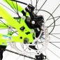 Bicicleta MTB, roti 24 inch, 21 viteze, schimbator Shimano, frane pe disc, verde, Phoenix, resigilat