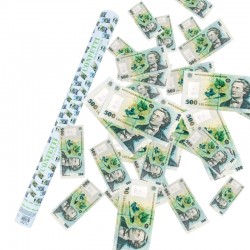 Tun confetti cu bancnote romanesti, 60 cm