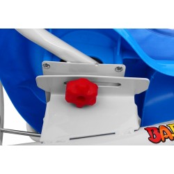 Tricicleta pentru copii 2 in 1, cos, efecte sonore, transformare balansoar, albastru