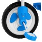 Tricicleta pentru copii 2 in 1, cos, efecte sonore, transformare balansoar, albastru