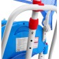 Tricicleta pentru copii 2 in 1, cos, efecte sonore, transformare balansoar, albastru Tricicleta pentru copii 2 in 1, cos, efecte sonore, transformare balansoar, albastru
