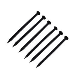 Cuie plastic pentru fixare separator gazon, lungime 20 cm, negri