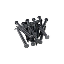 Separator gazon inaltime 4.5 cm, lungime 100 cm, 6 gauri prindere, negru