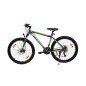 Bicicleta Mountain Bike, roti 26 inch, cadru aluminiu, 21 viteze, frane mecanice pe disc, verde