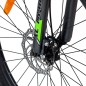 Bicicleta Mountain Bike, roti 26 inch, cadru aluminiu, 21 viteze, frane mecanice pe disc, verde