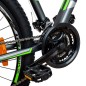 Bicicleta Mountain Bike, roti 26 inch, cadru aluminiu, 21 viteze, frane mecanice pe disc, verde