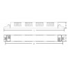 Droser electronic 2x36 W, balast tub T8, frecventa iesire 1kHz, 28x3x3 cm