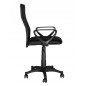Scaun ergonomic de birou, inaltime reglabila 90-102 cm, roti cauciuc, mesh negru