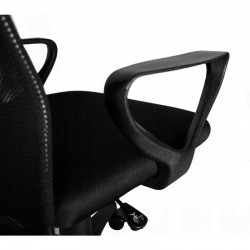 Scaun ergonomic de birou, inaltime reglabila 90-102 cm, roti cauciuc, mesh negru