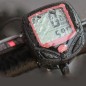 Kilometraj digital pentru bicicleta, 13 functii, display LCD, baterie CR2032, resigilat